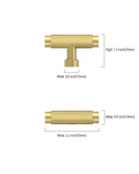 DESIGN4518 Brushed Gold Cabinet Knobs | Modern Knobs for Cabinets, Drawers & Closets