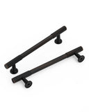 DESIGN2250 Oil Rubbed Bronze Knurled Pulls for Vintage Kitchens | 6-1/4" / 160mm Hole Center