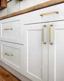 DESIGN2028 Matte Black Cabinet Pulls | Warm Minimalist Flat Handles, Heavy-Duty Feel, 5"