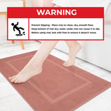 American Soft Linen Bekos 100% Cotton Bath Mat Set, 2 Piece 20x34 inches Bath Mats for Bathroom