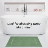 American Soft Linen Bekos 100% Cotton Bath Mat Set, 2 Piece 20x34 inches Bath Mats for Bathroom