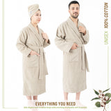 American Soft Linen, 100% Cotton Robes for Women and Men, Soft Lightweight Unisex Couple Turkish Bathrobes