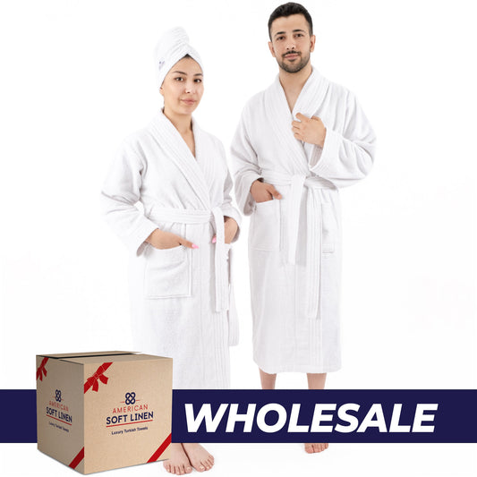 Wholesale Turkish Cotton Bathrobe for Men & Women