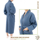 American Soft Linen 100% Cotton Waffle Robes for Women and Men, Unisex Waffle Kimono Lounging Bathrobe, 1 Piece Waffle Robe for Couples After Shower
