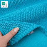 American Soft Linen 100% Cotton Bath Mat Rugs, 17x24 inches with Silicone Backing, Soft Absorbent Grip-Enhanced Bath Mats for Bathroom