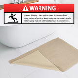 American Soft Linen 100% Cotton Bath Mat Rugs, 17x24 inches with Silicone Backing, Soft Absorbent Grip-Enhanced Bath Mats for Bathroom