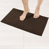 American Soft Linen 100% Cotton Bath Mat Rugs, 17x24 inches with Silicone Backing, Soft Absorbent Grip-Enhanced Bath Mats for Bathroom