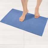 American Soft Linen 100% Cotton Bath Mat Rugs, 17x24 inches with Silicone Backing, Soft Absorbent Grip-Enhanced Bath Mats for Bathroom