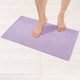 American Soft Linen 100% Cotton Bath Mat Rugs, 17x24 inches with Silicone Backing, Soft Absorbent Grip-Enhanced Bath Mats for Bathroom
