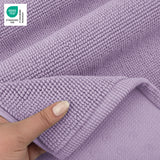 American Soft Linen 100% Cotton Bath Mat Rugs, 17x24 inches with Silicone Backing, Soft Absorbent Grip-Enhanced Bath Mats for Bathroom