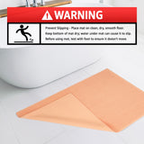 American Soft Linen 100% Cotton Bath Mat Rugs, 17x24 inches with Silicone Backing, Soft Absorbent Grip-Enhanced Bath Mats for Bathroom