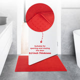 American Soft Linen 100% Cotton Bath Mat Rugs, 17x24 inches with Silicone Backing, Soft Absorbent Grip-Enhanced Bath Mats for Bathroom
