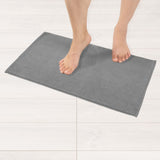 American Soft Linen 100% Cotton Bath Mat Rugs, 17x24 inches with Silicone Backing, Soft Absorbent Grip-Enhanced Bath Mats for Bathroom