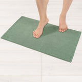 American Soft Linen 100% Cotton Bath Mat Rugs, 17x24 inches with Silicone Backing, Soft Absorbent Grip-Enhanced Bath Mats for Bathroom
