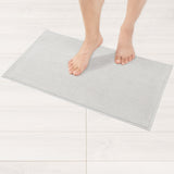 American Soft Linen 100% Cotton Bath Mat Rugs, 17x24 inches with Silicone Backing, Soft Absorbent Grip-Enhanced Bath Mats for Bathroom