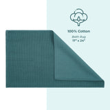 American Soft Linen 100% Cotton Bath Mat Rugs, 17x24 inches with Silicone Backing, Soft Absorbent Grip-Enhanced Bath Mats for Bathroom