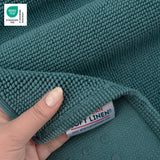 American Soft Linen 100% Cotton Bath Mat Rugs, 17x24 inches with Silicone Backing, Soft Absorbent Grip-Enhanced Bath Mats for Bathroom