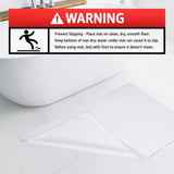 American Soft Linen 100% Cotton Bath Mat Rugs, 17x24 inches with Silicone Backing, Soft Absorbent Grip-Enhanced Bath Mats for Bathroom