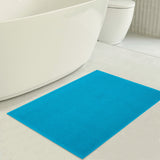 American Soft Linen 100% Cotton Bath Mat Rugs, 20x34 inches with Silicone Backing, Soft Absorbent Grip-Enhanced Bath Mats for Bathroom