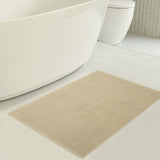 American Soft Linen 100% Cotton Bath Mat Rugs, 20x34 inches with Silicone Backing, Soft Absorbent Grip-Enhanced Bath Mats for Bathroom