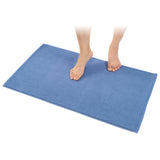 American Soft Linen 100% Cotton Bath Mat Rugs, 20x34 inches with Silicone Backing, Soft Absorbent Grip-Enhanced Bath Mats for Bathroom