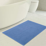 American Soft Linen 100% Cotton Bath Mat Rugs, 20x34 inches with Silicone Backing, Soft Absorbent Grip-Enhanced Bath Mats for Bathroom
