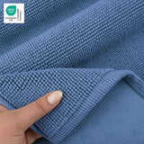 American Soft Linen 100% Cotton Bath Mat Rugs, 20x34 inches with Silicone Backing, Soft Absorbent Grip-Enhanced Bath Mats for Bathroom