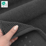 American Soft Linen 100% Cotton Bath Mat Rugs, 20x34 inches with Silicone Backing, Soft Absorbent Grip-Enhanced Bath Mats for Bathroom
