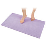 American Soft Linen 100% Cotton Bath Mat Rugs, 20x34 inches with Silicone Backing, Soft Absorbent Grip-Enhanced Bath Mats for Bathroom