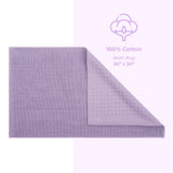 American Soft Linen 100% Cotton Bath Mat Rugs, 20x34 inches with Silicone Backing, Soft Absorbent Grip-Enhanced Bath Mats for Bathroom