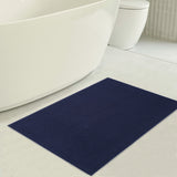 American Soft Linen 100% Cotton Bath Mat Rugs, 20x34 inches with Silicone Backing, Soft Absorbent Grip-Enhanced Bath Mats for Bathroom