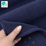 American Soft Linen 100% Cotton Bath Mat Rugs, 20x34 inches with Silicone Backing, Soft Absorbent Grip-Enhanced Bath Mats for Bathroom