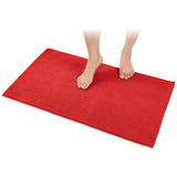 American Soft Linen 100% Cotton Bath Mat Rugs, 20x34 inches with Silicone Backing, Soft Absorbent Grip-Enhanced Bath Mats for Bathroom