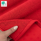 American Soft Linen 100% Cotton Bath Mat Rugs, 20x34 inches with Silicone Backing, Soft Absorbent Grip-Enhanced Bath Mats for Bathroom