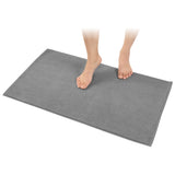 American Soft Linen 100% Cotton Bath Mat Rugs, 20x34 inches with Silicone Backing, Soft Absorbent Grip-Enhanced Bath Mats for Bathroom