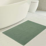 American Soft Linen 100% Cotton Bath Mat Rugs, 20x34 inches with Silicone Backing, Soft Absorbent Grip-Enhanced Bath Mats for Bathroom