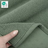 American Soft Linen 100% Cotton Bath Mat Rugs, 20x34 inches with Silicone Backing, Soft Absorbent Grip-Enhanced Bath Mats for Bathroom