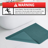 American Soft Linen 100% Cotton Bath Mat Rugs, 20x34 inches with Silicone Backing, Soft Absorbent Grip-Enhanced Bath Mats for Bathroom