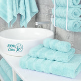 American Soft Linen 3 Piece 100% Cotton Extra Fluffy and Soft, Luxury Turkish Towel Set with 20 Different Colors