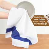 American Soft Linen 4 Packed Dish Towels, 100% Cotton Dish Cloths for Kitchen (BEST PRICE💖 )