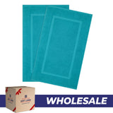 American Soft Linen Bekos 100% Cotton Bath Mat Set, 2 Piece 20x34 inches Wholesale Bath Rugs for Bathroom
