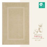 American Soft Linen Bekos 100% Cotton Bath Mat Set, 2 Piece 20x34 inches Wholesale Bath Rugs for Bathroom