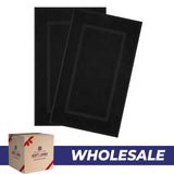 American Soft Linen Bekos 100% Cotton Bath Mat Set, 2 Piece 20x34 inches Wholesale Bath Rugs for Bathroom
