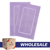American Soft Linen Bekos 100% Cotton Bath Mat Set, 2 Piece 20x34 inches Wholesale Bath Rugs for Bathroom