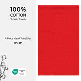 American Soft Linen Bekos 100% Cotton Turkish 4-Piece Hand Towel Sets, Wholesale Luxury Hand Towels