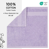 American Soft Linen Bekos 100% Cotton Turkish 4-Piece Washcloth Towel Sets, Wholesale Luxury Towels