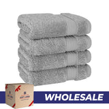 American Soft Linen Bekos 100% Cotton Turkish 4-Piece Washcloth Towel Sets, Wholesale Luxury Towels