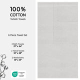 American Soft Linen Bekos 100% Cotton 6-Piece Turkish Bath Towel Sets, Wholesale Luxury Bath Towels