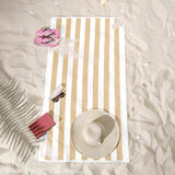 American Soft Linen, Premium Cotton 4 Pack Beach Towels, 30" x 60" Cabana Striped Pool Towels