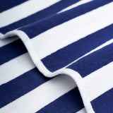 American Soft Linen, Premium Cotton 4 Pack Beach Towels, 30" x 60" Cabana Striped Pool Towels